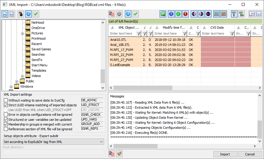 import xml file to reference manager 12